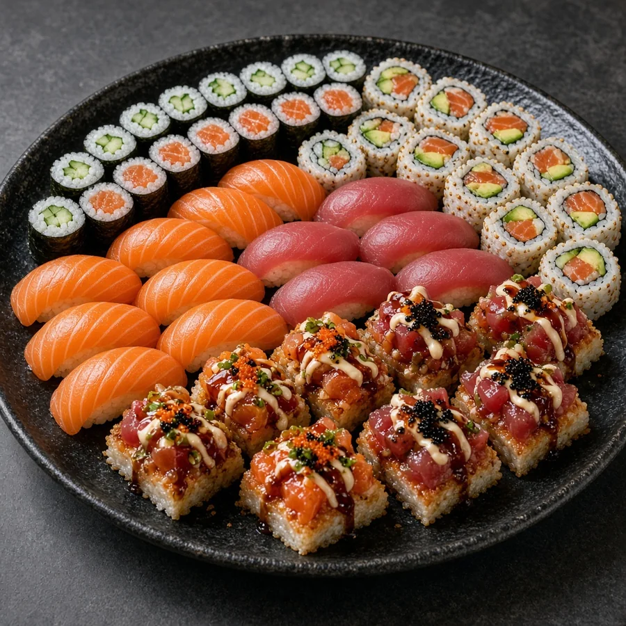 Sandy's Platter sushi platter at Eating Sushi in Winnipeg, MB