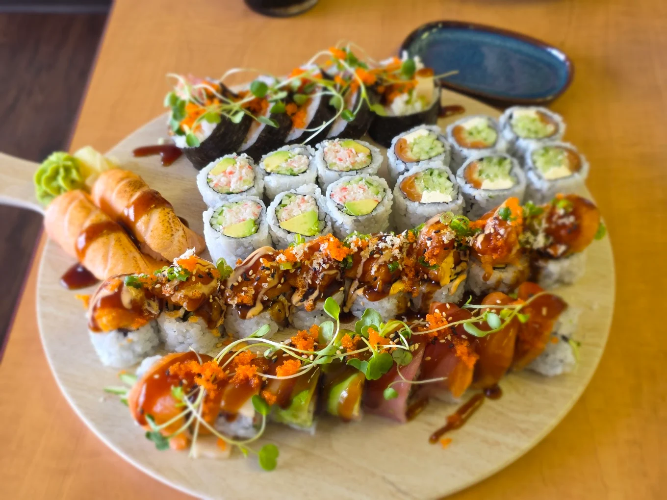 Sashimi plate at Eating Sushi on Roblin Blvd, Winnipeg