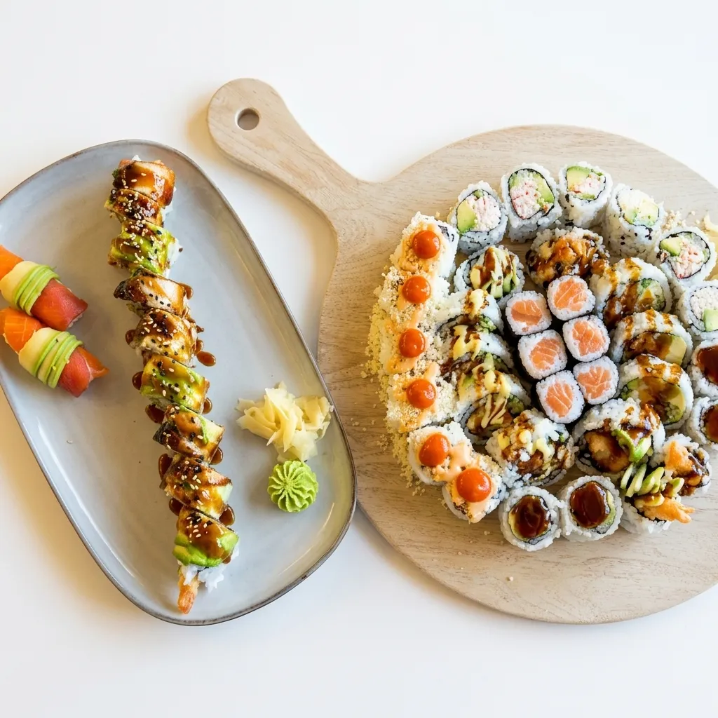 Sashimi, nigiri and sushi favourites at Eating Sushi on Roblin Blvd, Winnipeg